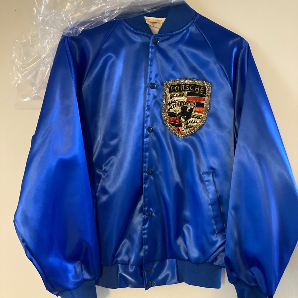 Vintage Porsche Jacket Satin Sequin